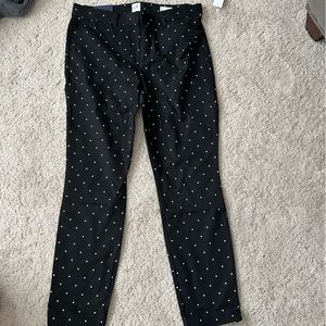 Polka Dot cropped dress pants